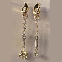 Asymmetrical Diamond Earrings